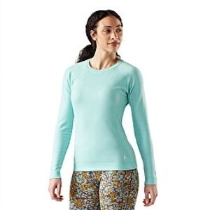 Smartwool Microweight 150 Crew Base Layer Women's M Aqua Merino Wool Long Sleeve